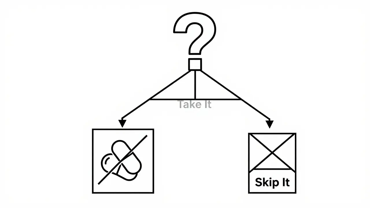 Decision tree for medication timing
