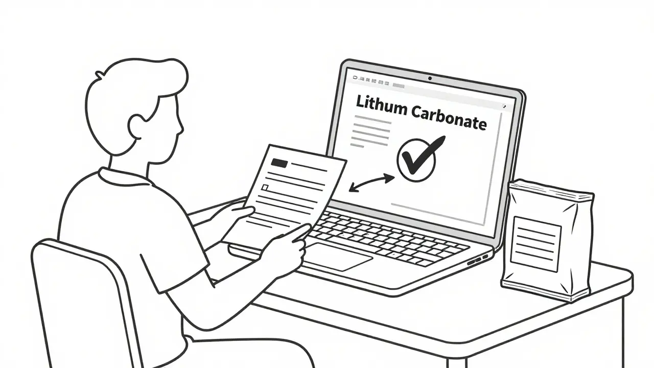 Illustration of online prescription verification process